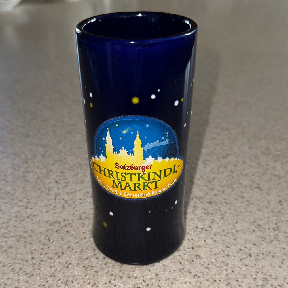 Salzburger Christkindlmarkt Glühwein Cobalt Blue Souvenir Mug Salzburg, Austria